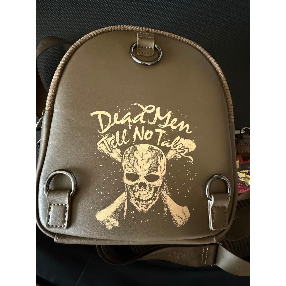 Disney's Pirates of The Caribbean Davy Jones Loungefly Crossbody Backpack NWOT - Picture 5 of 8
